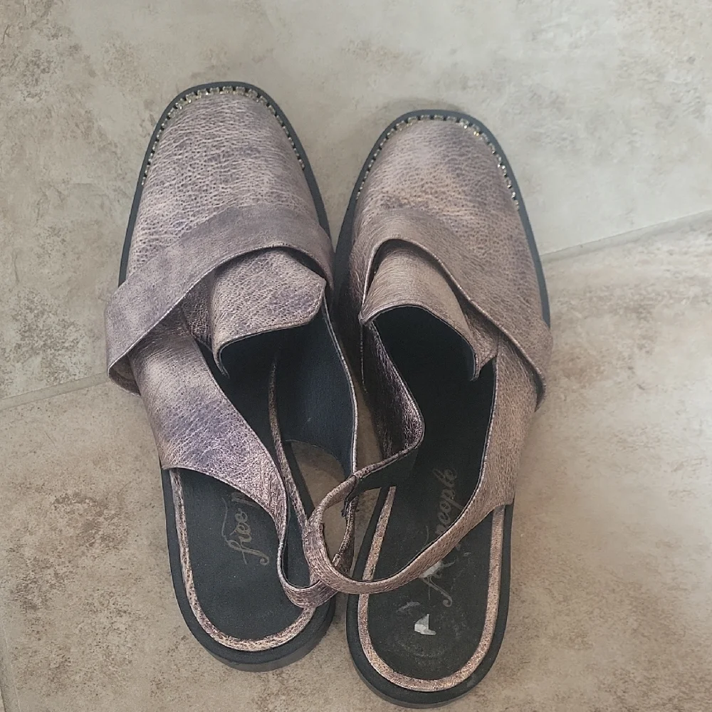 Free People Metallic Slingback Flats - Picture 2 of 5